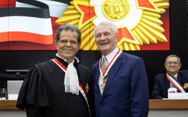 68c83720a6703-5097260_ordem_de_merito_judiciario_do_trabalho_2025_tribunal_regional_do_trabalho Ivo Dall’Acqua foi um dos homenageados na 13ª Outorga (Crédito: Laura Aidar)
