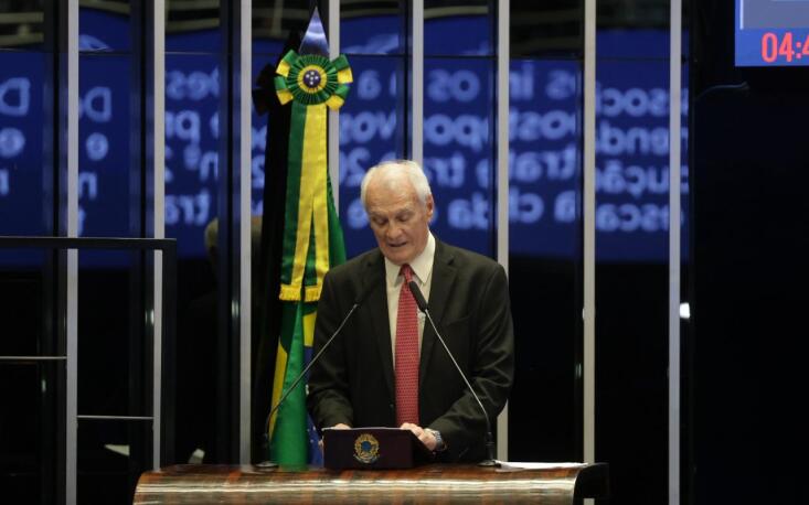Ivo Dall'Acqua durante sessão de debates temáticos no Senado Federal na última quarta-feira (1°). Foto: Cristiano Silva